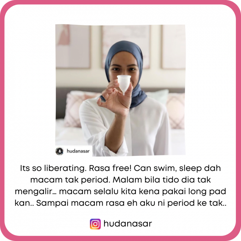 Huda Nasar Loves Suci Menstrual Cup