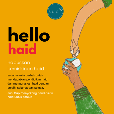 hello haid end poreiod poverty suci menstrual cup