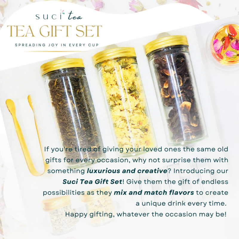 SUCI TEA GIFT SET RAYA EID GIFTING HADIAH RAYA AIDILFITRI hari ibu gift present suci menstrual cup