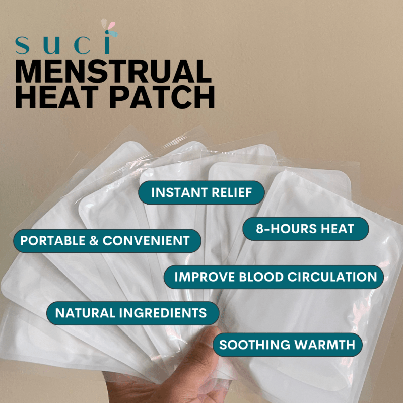 Suci Menstrual Heat Patch Experience Instant Relief and Comfort Introducing the Suci Menstrual Heat Patch, your ultimate solution for menstrual cramps and discomfort.