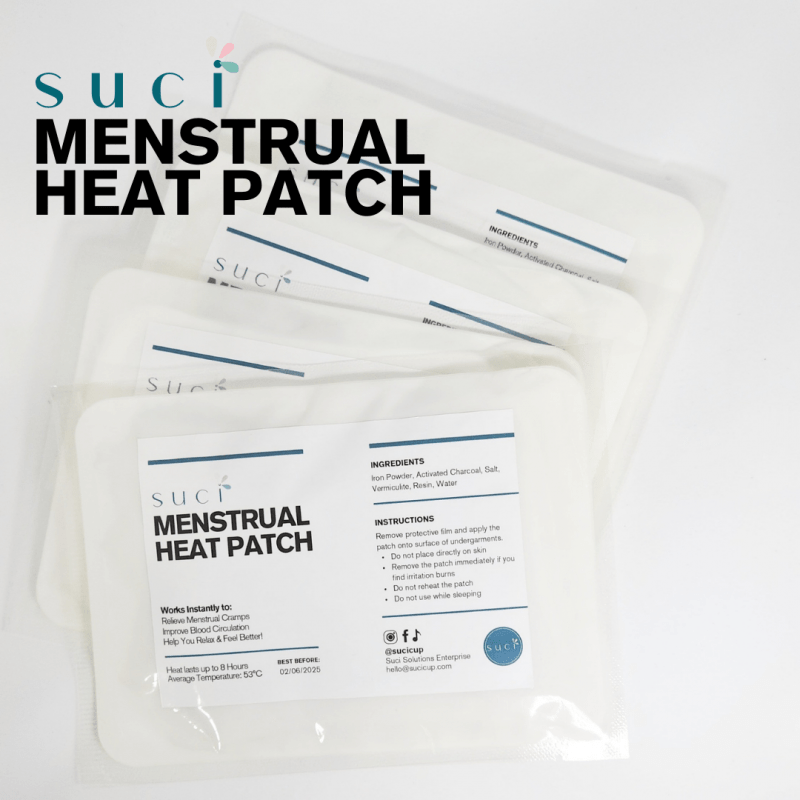 Suci Menstrual Heat Patch Experience Instant Relief and Comfort Introducing the Suci Menstrual Heat Patch, your ultimate solution for menstrual cramps and discomfort.