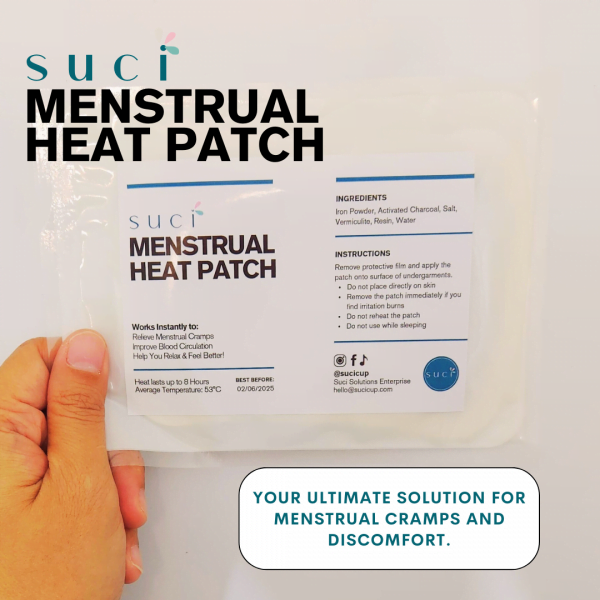 Suci Menstrual Heat Patch Experience Instant Relief and Comfort Introducing the Suci Menstrual Heat Patch, your ultimate solution for menstrual cramps and discomfort.