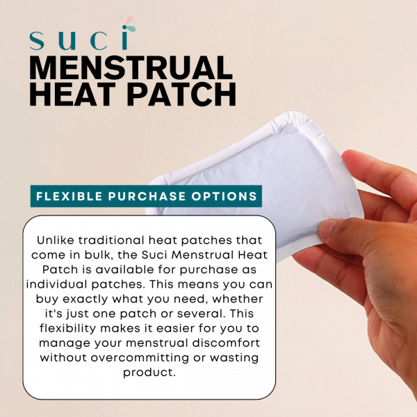 Suci Menstrual Heat Patch Experience Instant Relief and Comfort Introducing the Suci Menstrual Heat Patch, your ultimate solution for menstrual cramps and discomfort.