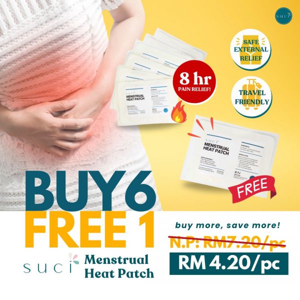 menstrual heat patch suci cup senggugut