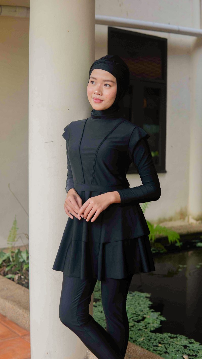 Modernly Modest Dayang Peplum Muslimah Swimwear Set suci cup