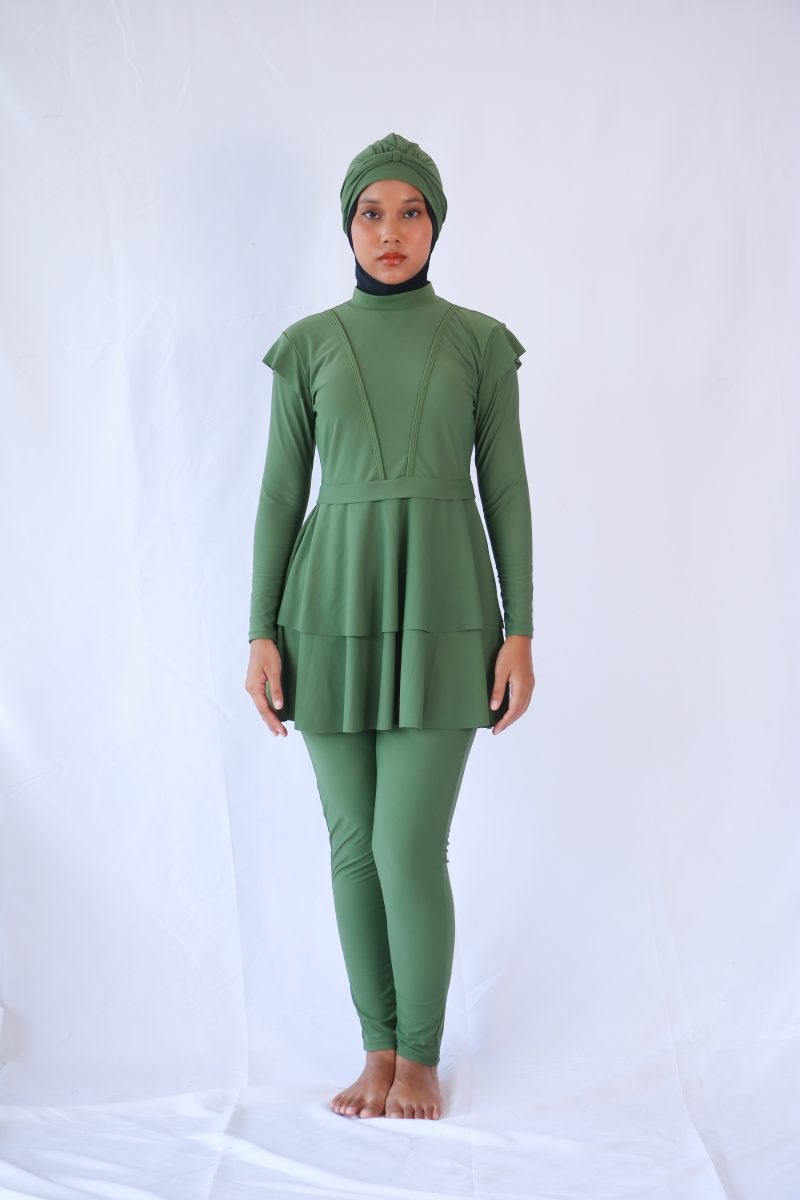 Modernly Modest Dayang Peplum Muslimah Swimwear Set suci cup