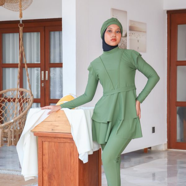 Modernly Modest Dayang Peplum Muslimah Swimwear Set suci cup